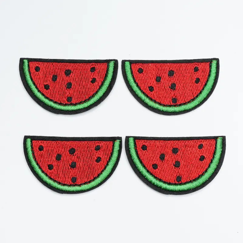 4pcs Watermelon Patches For Girls, Badge