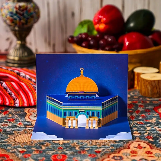 Dome of The Rock Popup Card Aqsa