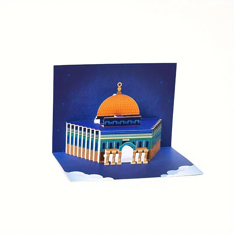 Dome of The Rock Popup Card Aqsa